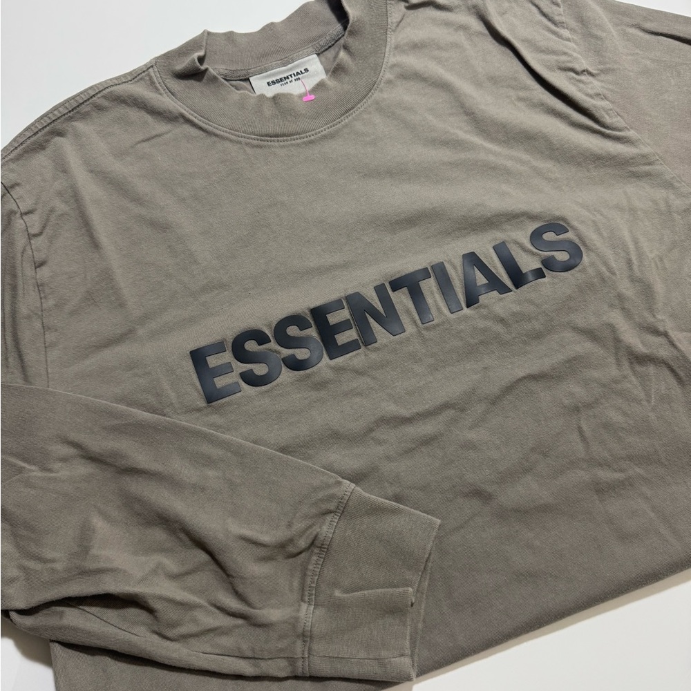 Essentials Men's Olive Long Sleeve Tee